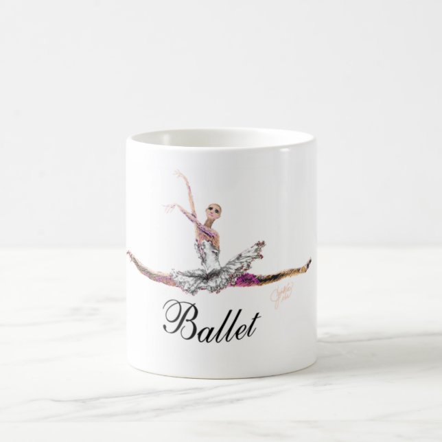 Ballett Grande Jete mit "der Ballett-" Tasse (Mittel)