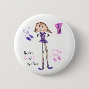 Ballett ist perfekter Knopf Button