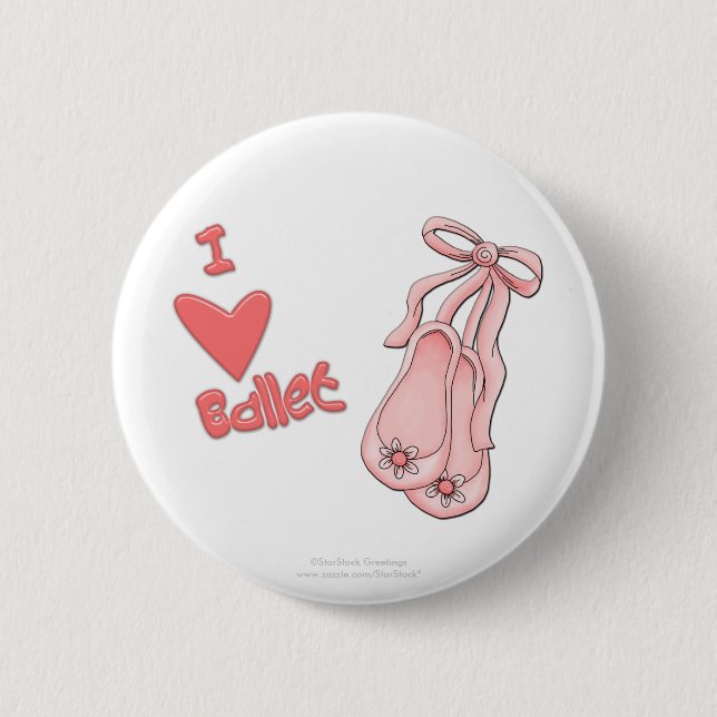 Ballett-Knopf Button (Vorderseite)