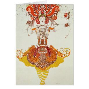 Ballett-Kostüm für "das Firebird", durch