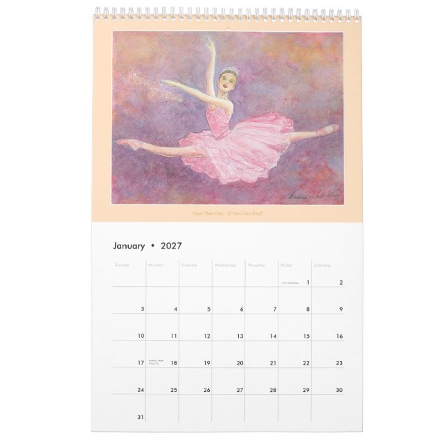 Ballett-Kunst-Kalender 2012 Kalender (Jan 2027)