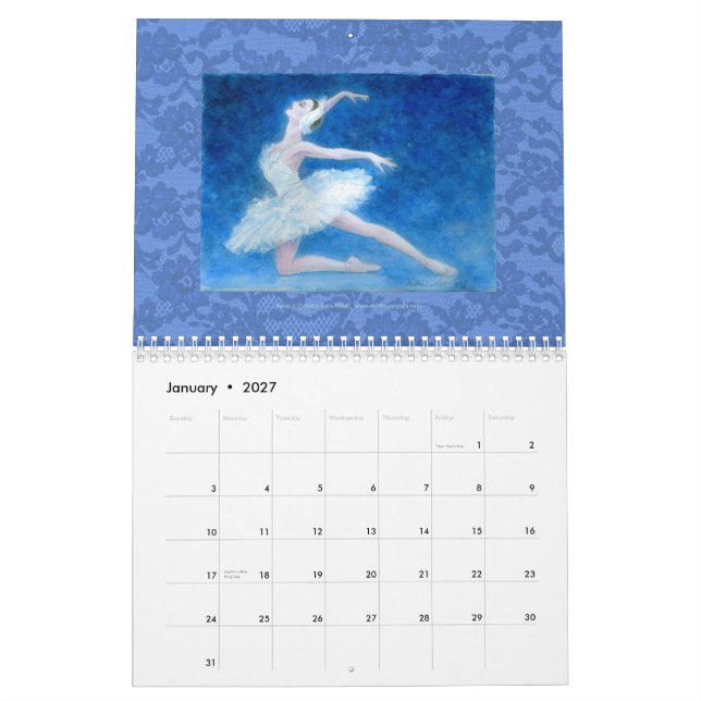 Ballett-Kunst-Kalender 2013 Kalender (Jan 2027)