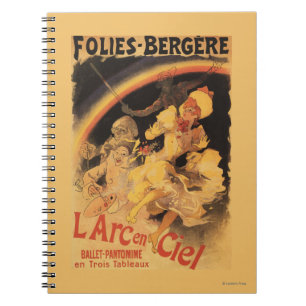 Ballett L'Arc-en-Ciel bei Folies-Bergere Notizblock