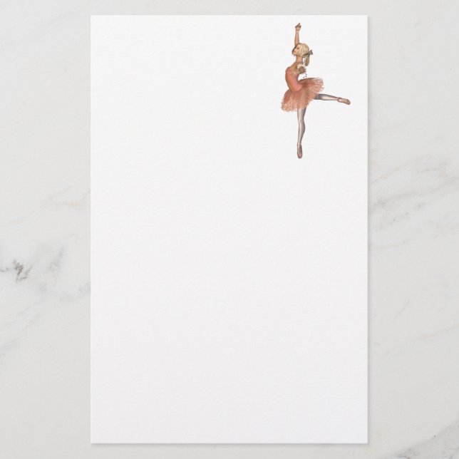 Ballett-Leistung - Haltungs-Pose Briefpapier (Vorderseite)