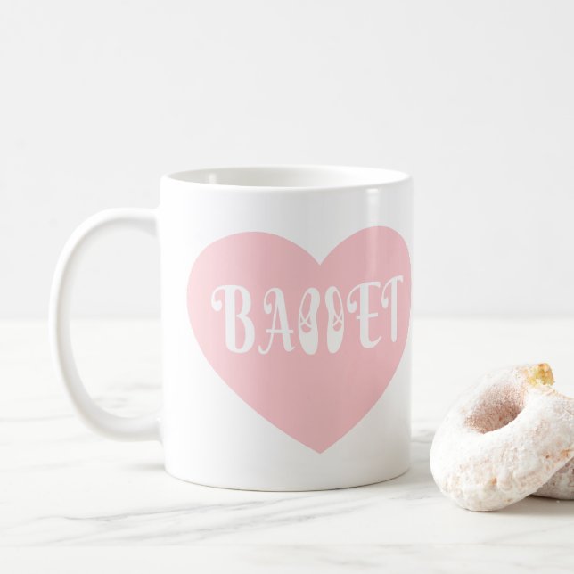 Ballett Liebe Tanz Personalisieren Ctomizeus Kaffeetasse (Mit Donut)