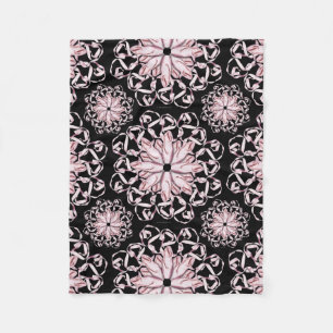 Ballett-Muster (Rosa) Fleecedecke