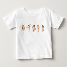 Ballett Niedlich Pink Ballerinas Tanzen Baby T-shirt