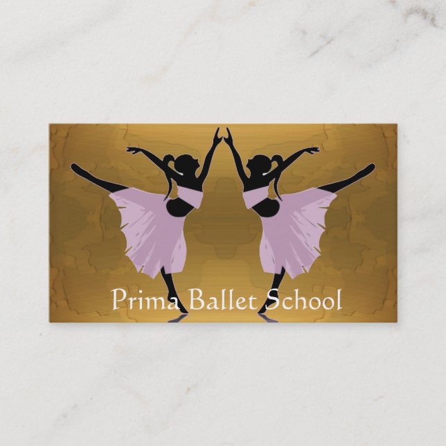 Ballett oder Tanzschule-Visitenkarten Visitenkarte (Vorderseite)