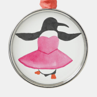 Ballett-Pinguin Ornament Aus Metall