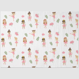 Ballett Pink Ballerinas Tanzmuster Seidenpapier