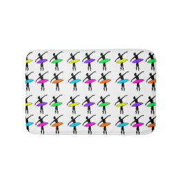 Ballett Pointe Dancer Erwägung Tanz Neon Ballerina Badematte