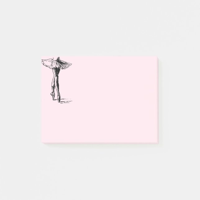 Ballett Post-it Klebezettel (Vorderseite)