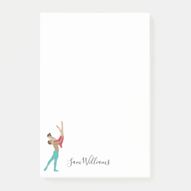 Ballett Post-it Klebezettel (Vorderseite)