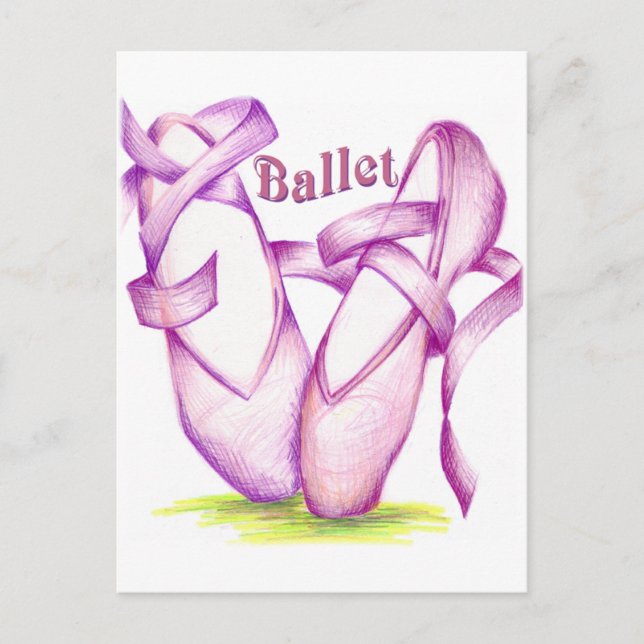 Ballett Postkarte (Vorderseite)