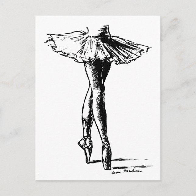 Ballett Postkarte (Vorderseite)