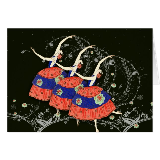 Ballett Printemps Ballerina-schwarze Version (Vorderseite (Horizontal))