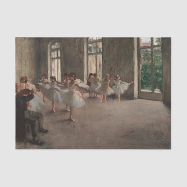 Ballett-Probe von Edgar Degas Seidenpapier (Vorderseite)