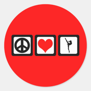 Ballett Runder Aufkleber