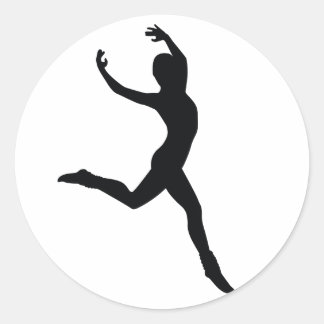 Ballett Runder Aufkleber