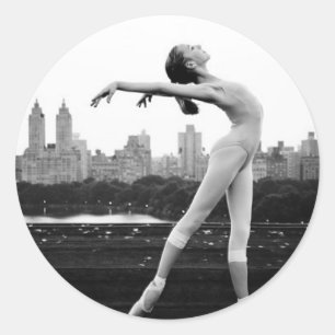 ballett runder aufkleber