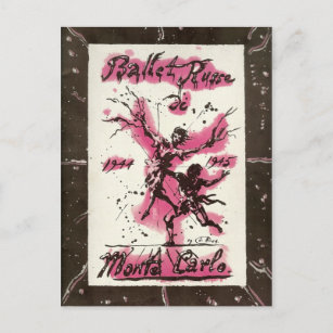 Ballett Russe de Monte Carlo 1944-45 Postkarte