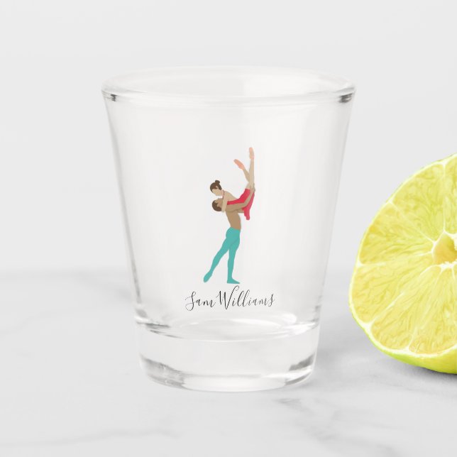Ballett Schnapsglas (Vorderseite)