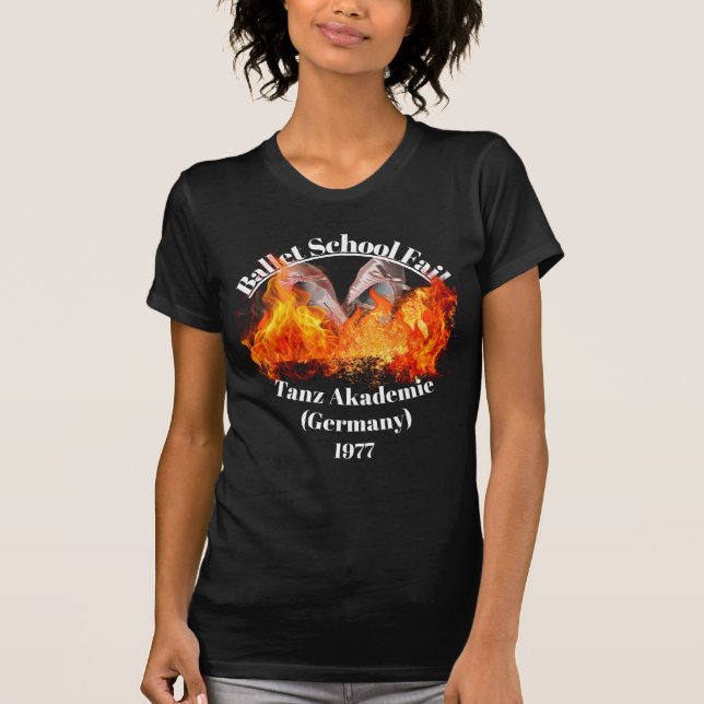 Ballett-Schule Versag Frauenbarsch+Leinwand Dunkel T-Shirt (Vorderseite)