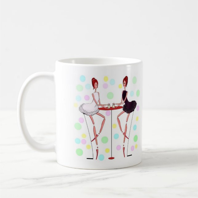 BALLETT-SCHWAN-SEE, BALLERINA ODETTE ODILE, KAFFEETASSE (Links)