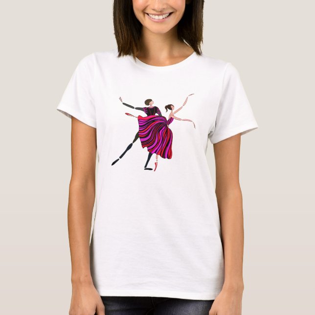 BALLETT T - SHIRT, BALLETTANKOPF, ROMANTIK T-Shirt (Vorderseite)