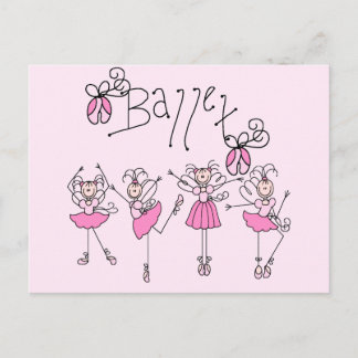 Ballett-T - Shirt und Geschenke Postkarte