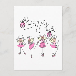 Ballett-T - Shirt und Geschenke Postkarte