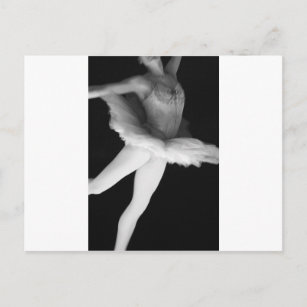 Ballett - Tanz - Ballerina 9 - Schwarz & Weiß Postkarte