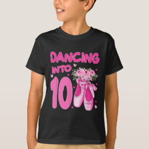 Ballett Tanz in 10. Geburtstag Ballerina 10 Jahre T-Shirt