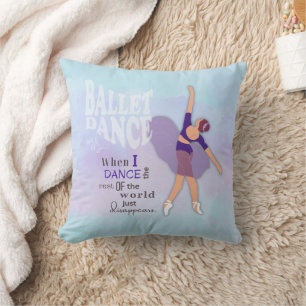Ballett Tanz Inspiration Square Throw Kissen