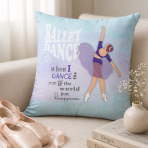 Ballett Tanz Inspiration Square Throw Kissen