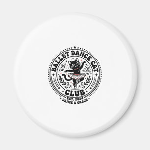 Ballett-Tanz-Katze-Haustierliebhaber-Shirt Kunst - Magnet