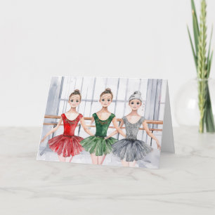 Ballett-Tanz-Weihnachtskarte Feiertagskarte
