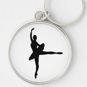 BALLETT-TÄNZER Arabeske (Ballerina-Silhouette) v2 Schlüsselanhänger
