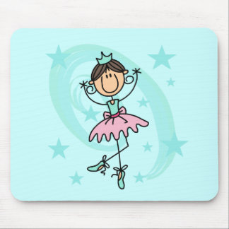 Ballett-Tänzer - Brown-T - Shirts und -geschenke Mousepad