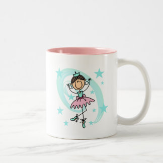 Ballett-Tänzer - Brown-T - Shirts und -geschenke Zweifarbige Tasse