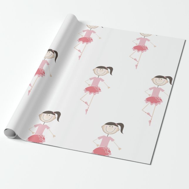 Ballett-Tänzer Geschenkpapier (Ungerollt)