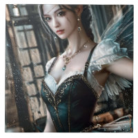 Ballett-Tänzer in einem grünen TuTu und Feen Flüge