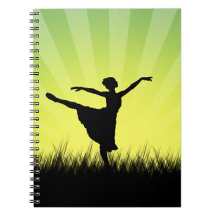 Ballett-Tänzer-Notizbuch Notizblock