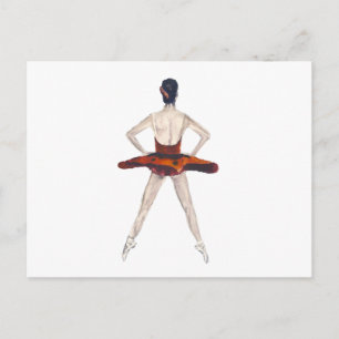 Ballett-Tänzer Postkarte