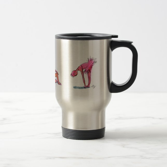 Ballett-Tänzer-Reise-Tasse Reisebecher (Rechts)