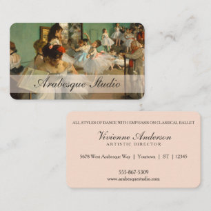 Ballett-Tanzklasse Edgar Degas Vintage Visitenkarte