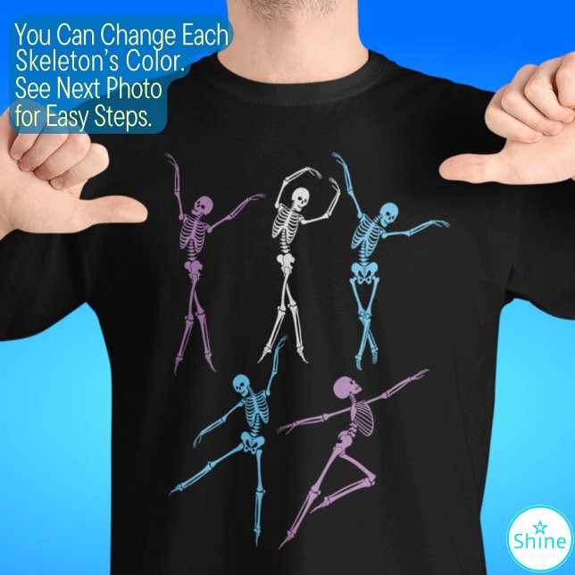 Ballett Tanzskelett gruselig geile Halloween T-Shirt (Von Creator hochgeladen)