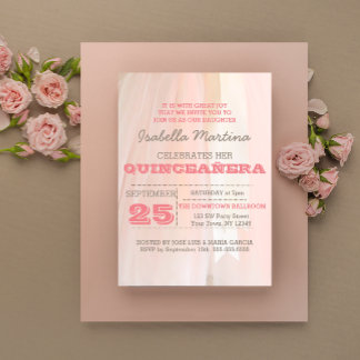 Ballett Tutu Quinceañera Einladung