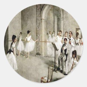 Ballett-Übungsaufkleber Runder Aufkleber