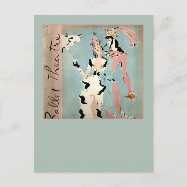 Ballett und Theater Postkarte (Vorderseite)